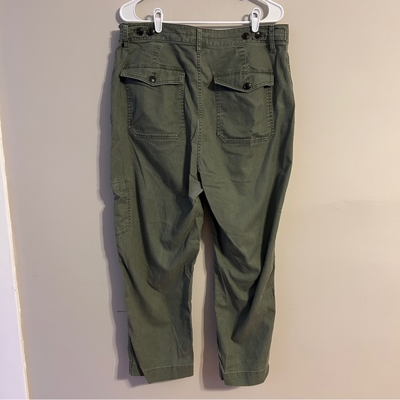 Madewell Green Cargo Lightweight Straight Leg Pants - Picture 4 of 4